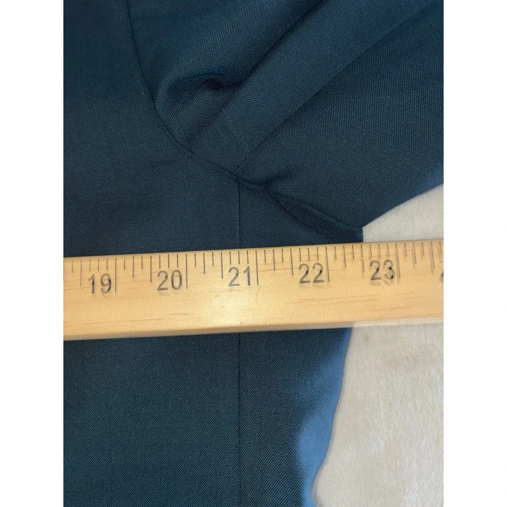 Gucci Uniform‎ Suit Men's 44 Green Wool Mohair Double Breasted *altered, flaw